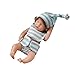 DAZHIZUO Reborn Dolls Poupée bébé fille 15,2 cm réaliste en silicone pour nouveau-né - Cadeau pour enfants anti-stress
