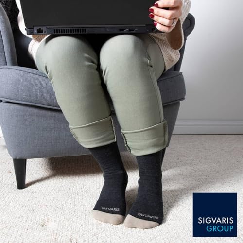 Image of Sigvaris Merino Wool Outdoor Calf-High Compression Socks 15-20mmHg