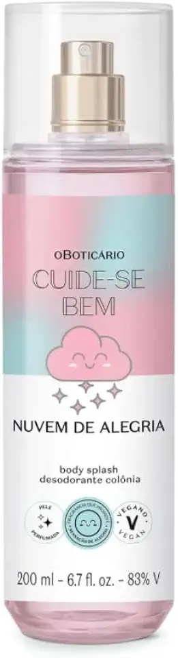 Body Splash Desodrante Colônia Cuide-se Bem Nuvem de Alegria 200ml