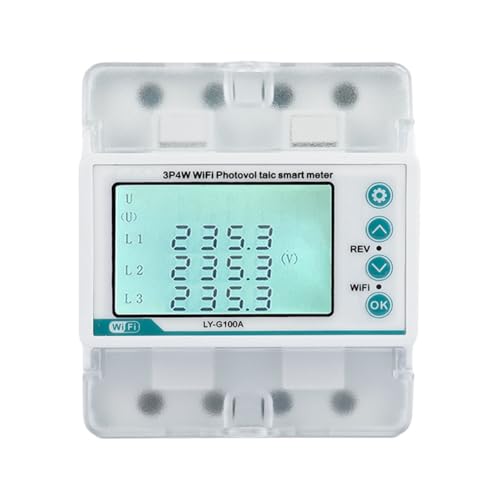 Compteur d'énergie bidirectionnel intelligent triphasé WiFi 100A suivi électricité - 4