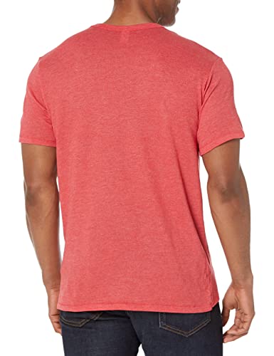 Alternative Men's Hoodie, Eco Zip Up Camo Triblend Jersey Hooded Sweatshirt, Vintage RED, 2X Large2