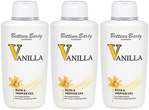 Bettina Barty Vanilla Bath & Shower Gel, 3 x 500 ml