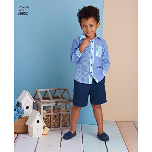Simplicity S8852 Child's Children's Shirt And Dress Sewing Patterns, Sizes 3-8 #TOP2