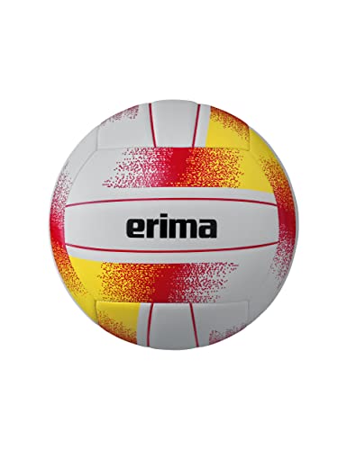 Erima Allround Volleyball (7402302), weiß/rot/gelb, 5