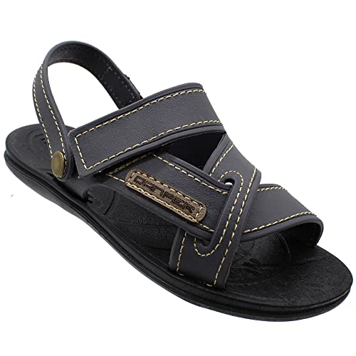 Sandália Masculina Infantil Menino Danper Grafite Papete Cor:Cinza;Tamanho:29/30;Gênero:Homem