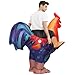 COMIN Inflatable Chicken Costume Ride-on Rooster Adult Blow up Suit Funny Fancy Dress Cosplay Halloween Costume