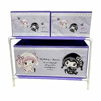 Amazon.co.jp: マイメロ クロミ 月夜のメロクロ 3ボックス付き 収納