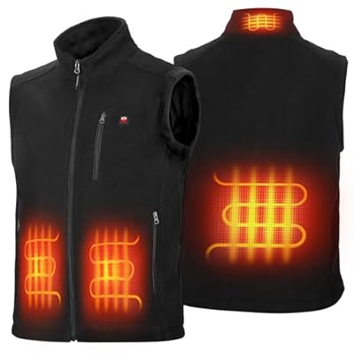 KEMIMOTO Chaleco Térmico Chaleco Calefactables Diseño Práctico Material Suave y Cálido para Viajes Deportes Ocio Sin Batería