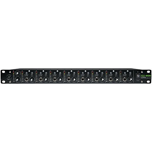 Mackie HM Series, 8 canais amplificador de fone de ouvido montagem em rack 8-ch x 16 fones de ouvido (HM-800)