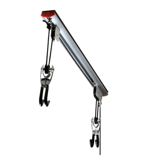 RAD Cycle Products Rail Mount Bike and Ladder Lift for Your Garage or Workshop Holds up to 75 Pounds No Mounting Board Needed