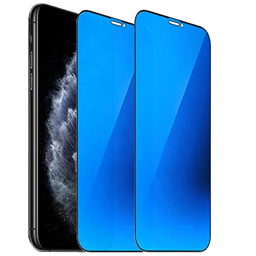 Film protection écran iPhone X XS 11 Pro anti lumière bleue verre trempé anti espion 5.8 pouces