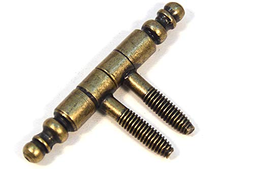 Bisagras de puerta con cabeza ornamental, bisagras de bronce especiales (2)