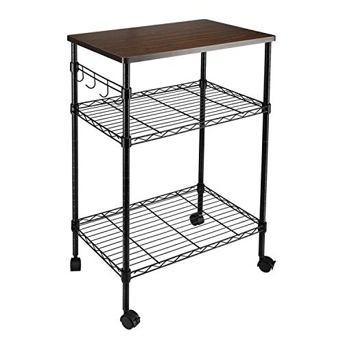 OTU 3-Tier Kitchen Utility Cart,Storage for Kitchens,attics,Office,dorms,basements garages