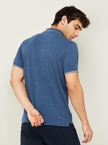 Image of Kappa Men Cotton Regular Fit Solid T Shirt