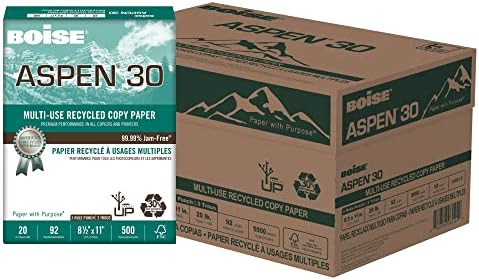 Boise® ASPEN® 30 3-Hole Punched Multi-Use Printer & Copy Paper, 10 Reams, White, Letter (8.5" x 11"), 5000 Sheets Per Ca image 4