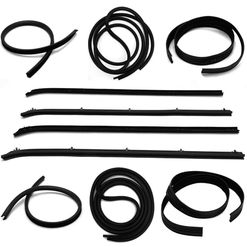 A-Premium 10PCS Door Seal Strip & Window Molding Trim Weather Stripping Kit Compatible with Dodge Truck D250 D350 W250 W350 1981-1993, Ramcharger W150 D150 1980-1993 & Plymouth Trailduster 1980-1981