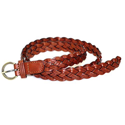 MoYoTo® Women's Fashion Thin Braided Leather Belt For Dress with Buckle 20mm3