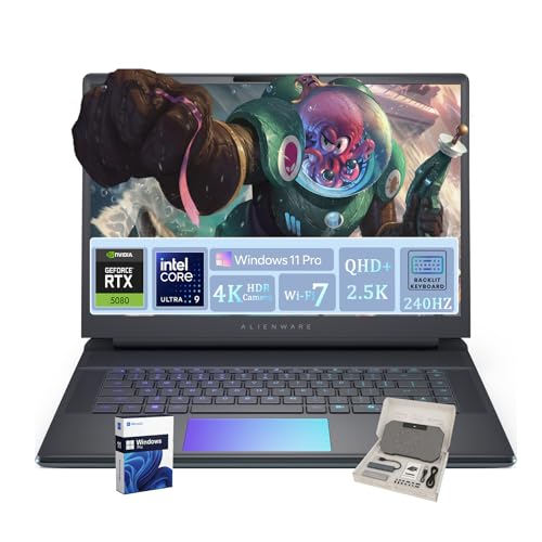Alienware 16 Area-51 Gaming Laptop • NVIDIA GeForce RTX 5080 16GB GDDR7 • Intel Ultra 9 275HX • 16.0
