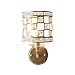 KUXY Blanc Lampe Murale Créative Simple K9 Crimstal Appliques murales Salon Chambre à Coucher lit de Chevet d'éclairage décoratif Lampe Murale E14 Vis d'escalier Applique décorative