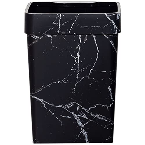 TOPBATHY Trash Can Bash Bin Cocina DE LA CITILLA Patrón de mármol Contenedor de Basura para el baño Cover