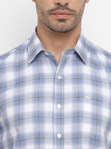 Image of Allen Cooper Checks Shirts for Men - 100% Cotton Comfort Fit Casual and Formal Shirt - Breathable, Soft, Classic Style (Multiple Colors)