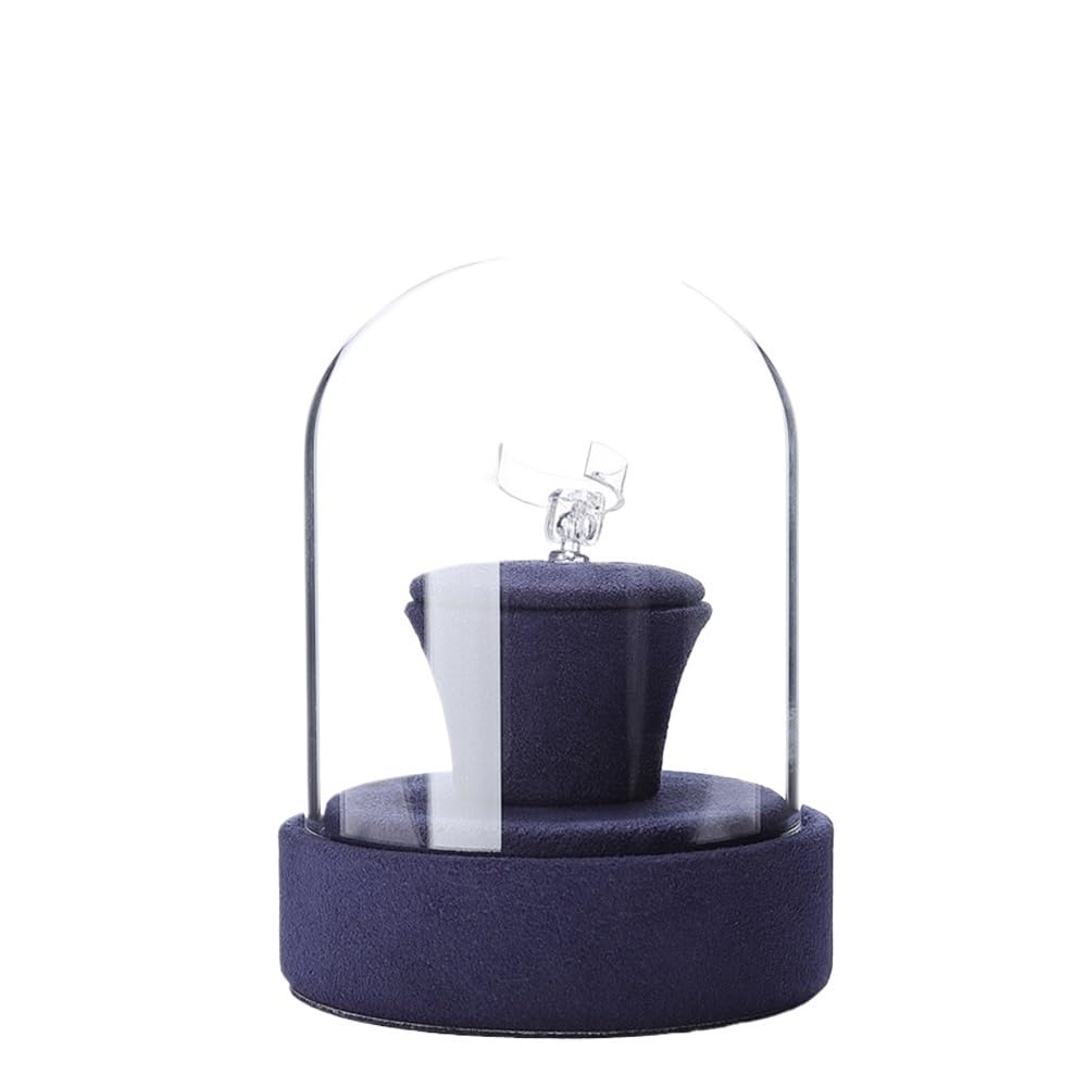 Pq7hKv2wD Jewellery Organiser Glass Jewelry Display Case Dustproof