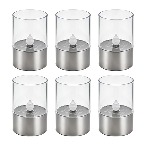 Velas solares LED reutilizables e impermeables para camping y mesas
