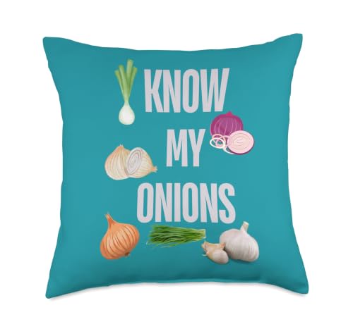 I KNOW MY ONIONS FUNNY Throw Pillow