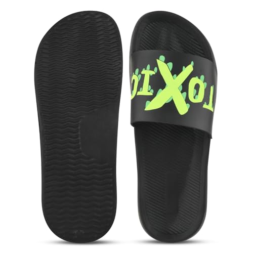 Image of PERY-PAO Sliders Mens White, Black, Grey, Sky blue Design Toxic, Spider, Dope, Panda Printed Flip Flop & Slippers