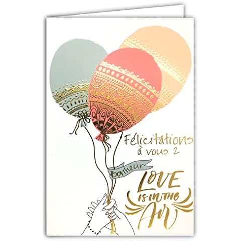 Afie 69-7097 Wedding Greeting Card with Envelope Cover