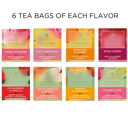 Taylors Of Harrogate Green Tea & Herbal Infusions Variety Box, 48 Count #TOP2