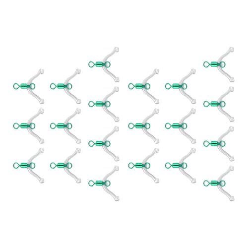 ダブルフックのための10/20pcsコンタクターデバイスサブラインスプリッターライン分岐スイベルアンチエンタングルメント釣りタックルタイイング