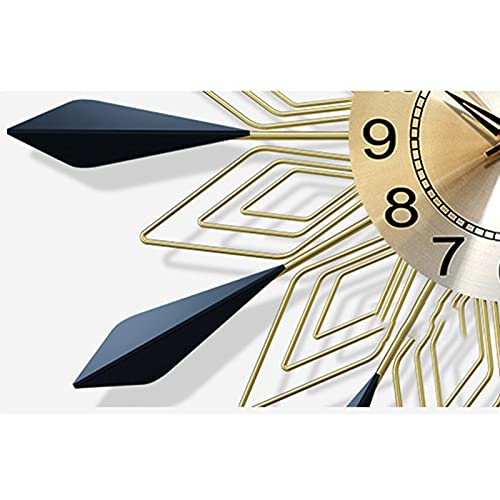 Horloge silencieuse sans tic-tac métal 3D pour sérénité maison - 6
