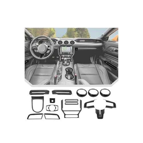 JeCar 17pc Carbon Fiber Mustang Interior Trim Kit