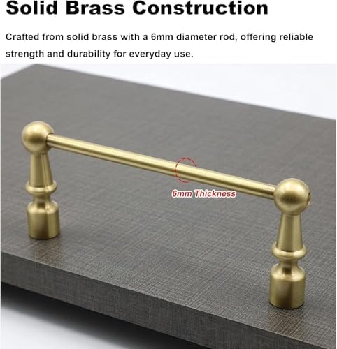 Detive 20in Display Rod Shelf Fence Guard Rail - 1/4 inch Solid Anti-Fall Protection with End & Center Brackets for Kitchen, Cabinet, Bookcase Safety