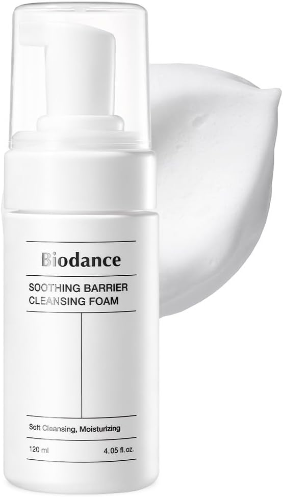 BIODANCE Soothing Cleansing Foam with Micro Bubbles Gentle and Gentle Facial Cleanser | 4.06 fl.oz, 120 ml