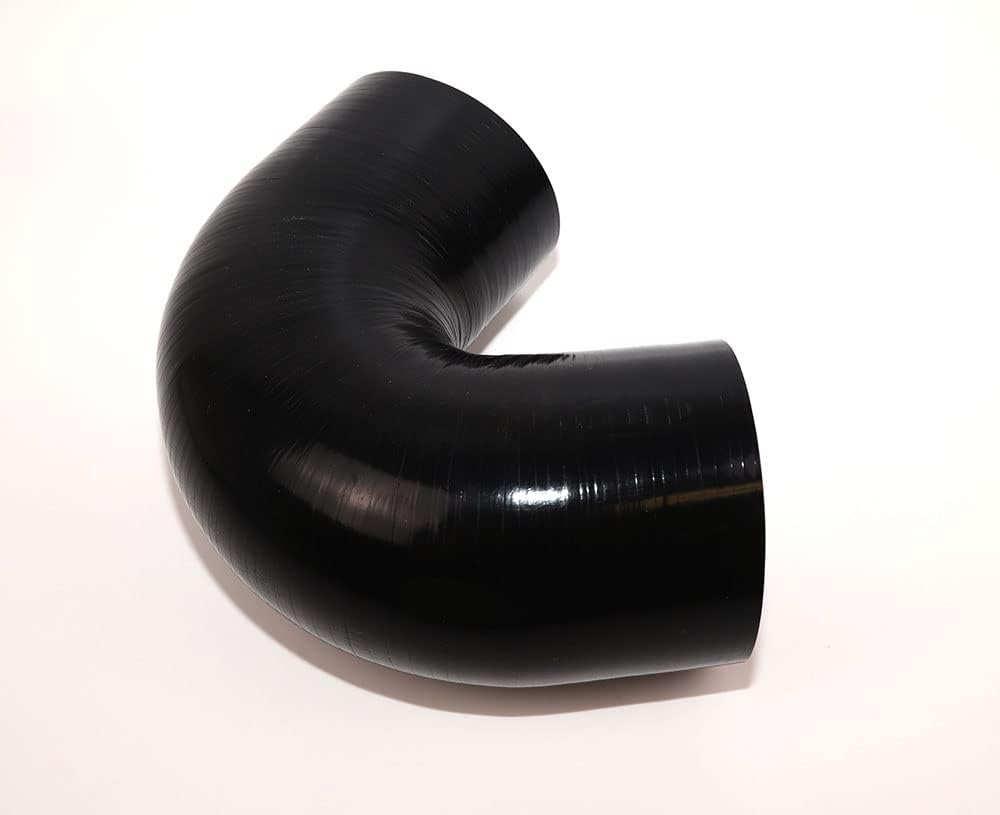 High Performance 4-Ply Reinforced 4" ID 135 Degree Elbow Coupler Silicone Hose Turbo/Intercooler/Piping (BLACK 4'')