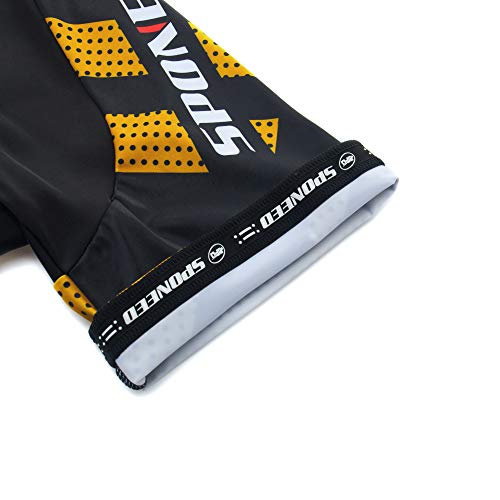 sponeed Shorts masculinos de ciclismo acolchoados, shorts masculinos de ciclismo e elastano para cic