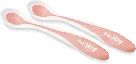 Nuby Kit Colheres Termossensíveis Nûby Rosa