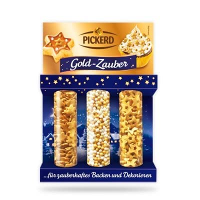Zuckerdekor / Streudekor GOLD - ZAUBER (3 Varianten / 70 g) BACK - DEKORATION Cover