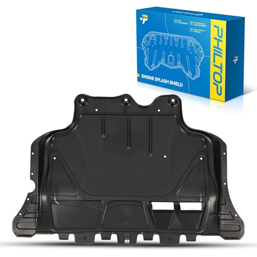 Image of PHILTOP VW1228137 Lower Engine Splash Shield Under Cover Compatible with 2015-2019 Volkswagen e-Golf, 2015 Golf 2.0T L 4