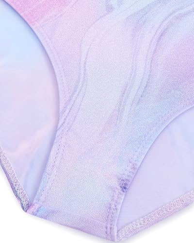 JiAmy Turnanzug Mädchen, Gymnastikanzug Mädchen Kinder Glitzer Gymnastik Turnanzug Leotard Mit Haarbändern und Shorts Set für 3-4 Jahre