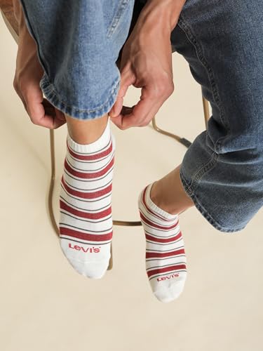 Image of Levi's LS304 Men's Compact Cotton Stretch Ankle Low Cut Socks (Pack of 3)