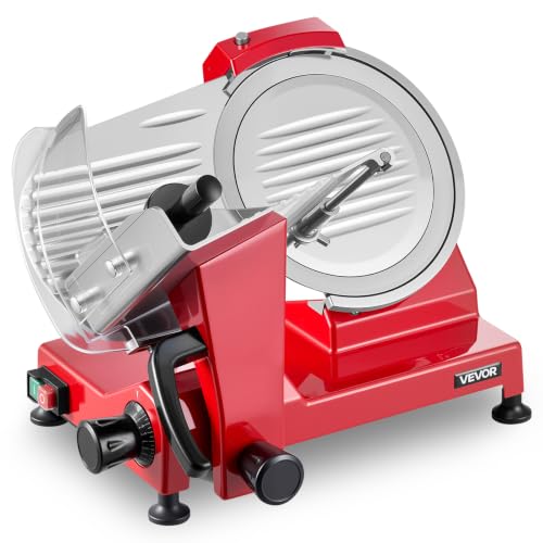 Image of VEVOR Commercial Meat Slicer 340W Electric Deli Food Slicer 10 inch Blade