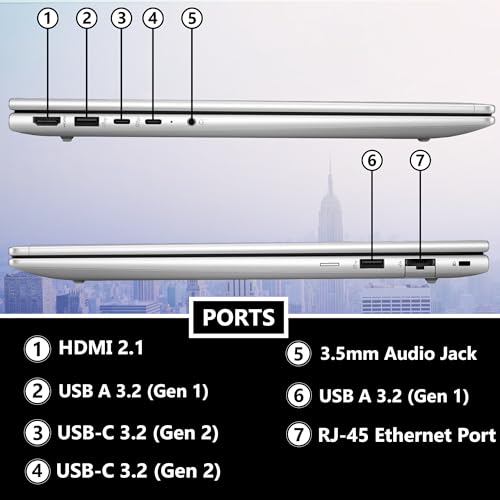 Image of HP ProBook 465 460 G11 Business Laptop 16 inch FHD+ Display, AMD Ryzen 7 7735U, 64GB DDR5 RAM, 1TB NVMe, Wi-Fi 6E, RJ-45, Webcam, Backlit Keyboard, Win 11 Pro - Pike Silver Aluminum
