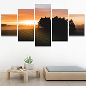 SIGNWIN 5 Panel Canvas Wall Art Setting in...