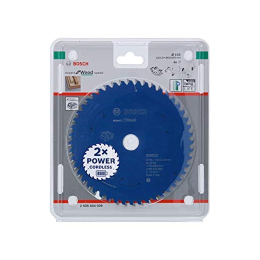 Bosch Accessories Disco de sierra circular Expert for Wood (madera, 165 x 20 1,5 mm, 48 dientes, accesorio sin cable)