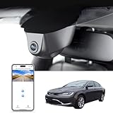Mangoal 4K Dash Cam Custom Fit for Chrysler 200, 2015 2016 2017,C LX Limited S,Integrated OEM Look, UHD 2160P Video, WiFi & App, 64GB Card