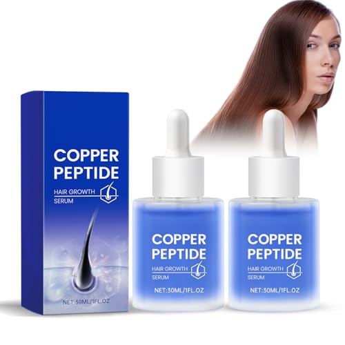 Suero De Crecimiento Capilar Con Péptidos De Cobre Para Hombres Y Mujeres - Tratamiento Revitalizante Para Cabello Fino Y Nutrición Del Cuero Cabelludo, Suero Engrosador Para Todo Tipo De Cabello 2PCS