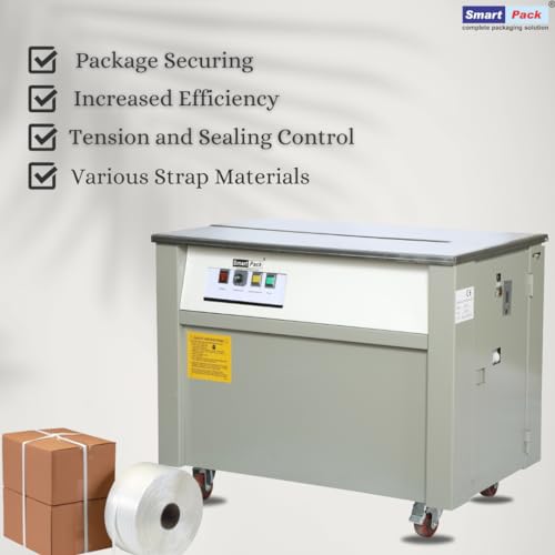 Image of SMART PACK Economy Model Type Semi Strapping Machine for Packaging | Carton Strapping Machine | Shipping Supplies | Control Panel | Goods Strapping Machine | Pack of 1